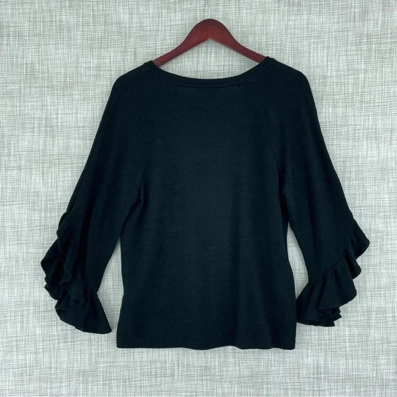 Banana Republic Womens Size 14 Ruffle sleeve thin sweater 0230 - Picture 2 of 8
